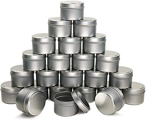 EricX Light Candle Tin 24 Piece, 4 oz, for Candle Making