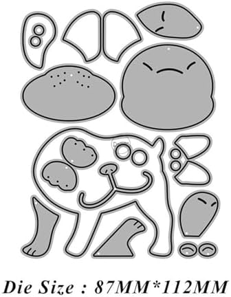 Patchwork Dog Metal Cutting Dies for Card Making