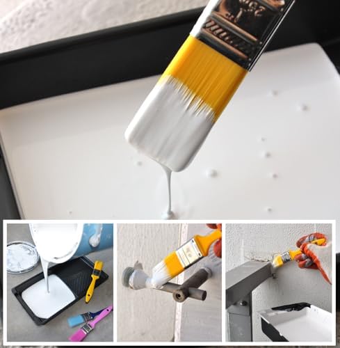 Great Andrew 12 PCS Small Paint Brushes 1 Inch Painting Acrylic