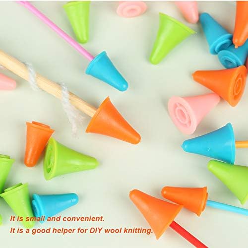 JNENERY 35PCS Knitting Needles Point Protectors, 2 Sizes Needle Stoppers