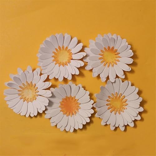 Scrapbooking Die-Cuts for Card Making, Christmas Metal Cutting Dies, Paper Craft Punch Template, Background Embossing Stencils, DIY Album Décor (Flower D)