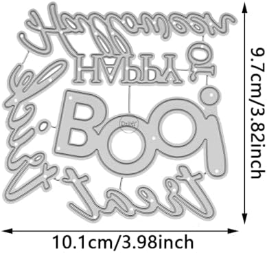 Halloween Words Boo Trick or Treat Metal Cutting Dies for Card Making