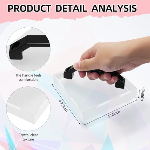 HTV Cooling Block-with Handle for Heat Press, Craft Tool Cooler Heat Transfer Projects Cooing Tool, Accessories for Cricut Sublimation Paper, DTF Transfer Film, Iron on Vinyl, Heat Transfer Paper