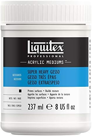 Liquitex Professional Gesso Surface Prep Medium, 237ml (8.0 oz), Super Heavy