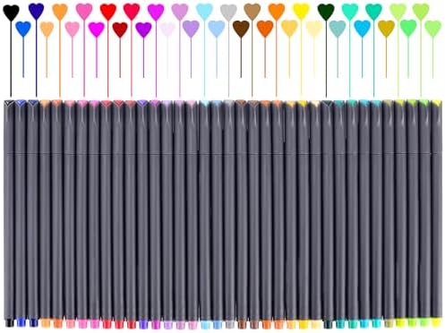 iBayam Colored Fineliner Pens 36 Pack, 0.38mm Fine Point, Bullet Journaling