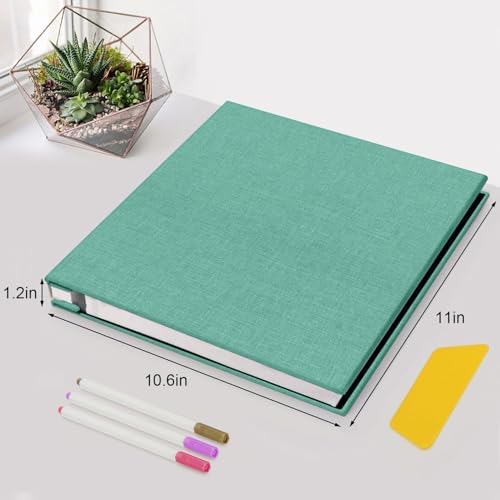 Zesthouse Photo Album Self Adhesive Pages, 60 Pages Magnetic Scrapbook Albums with Sticky Page, Photos Album Holds 8x10 & 5X7 & 4x6 & 6x8 & 3x5, Large Picture Book Ideal Gift for Family Wedding Baby