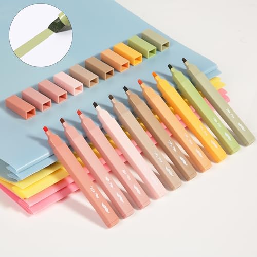 Mr. Pen- Aesthetic Highlighters No Bleed, 10 Pack, Assorted Colors | Chisel Tip, Cute Highlighters Assorted Colors for Journaling, Highlighting, Underlining, Fast Dry, Back to School Supplies