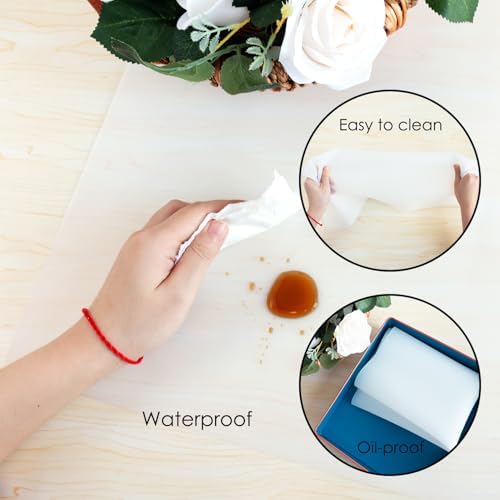 Extra Large silicone Mats, Food-Grade Kids Silicone Placemats Silicone Mats for Kitchen Counter Heat Resistant Mat, Non Stick Silicone Mat for Craft Pastry Baking, 27.6'' x 15.7''translucent white