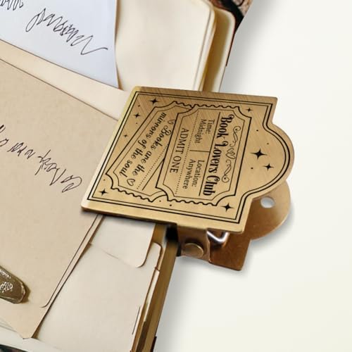 ANATTASOUL Book Lovers Club Travel Journal Clip for DIY Use