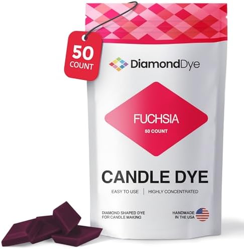 Fuchsia Candle Dye Chips, Soy & Paraffin Candle Making, 50 Pack