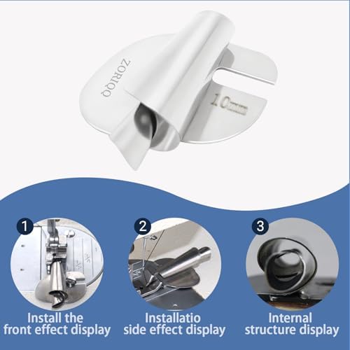 4PCS Universal Sewing Rolled Hemmer Foot for Sewing Machine