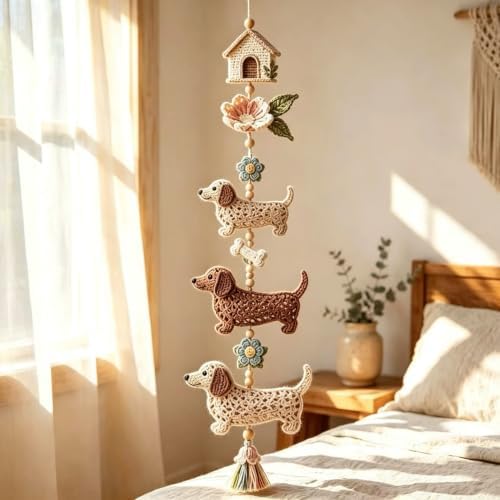 CHIANART Butterfly Garden Cascade DIY Crochet Kit, Step-by-Step Tutorials with Soft Yarn & Hook, Butterfly Garden Cascade Hanging Ornament for Windows or Bedrooms.，C