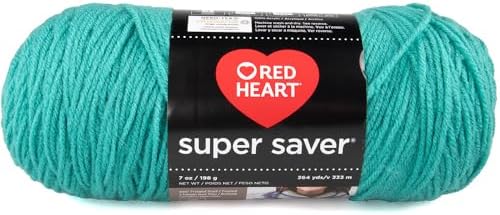 Craft County Size 4 (Medium) 100% Acrylic Fiber Yarn – Variety of Color and Pattern Options – Great for Crochet, Knitting, and Weaving (Jade)