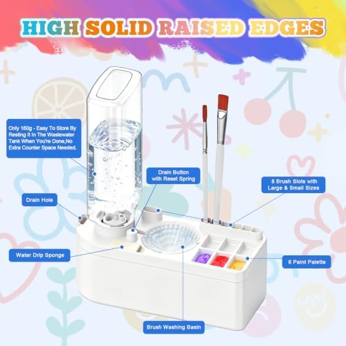 Paint Brush Cleaner Tool Water Color Brush Rinser Flush My Brush