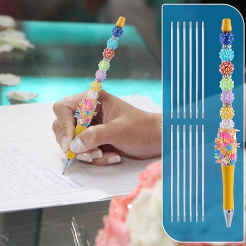 50PCS Beadable Pen Extender Rods, 97 mm/ 3.81 Inch Beaded Metal Rods