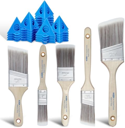 KATA 36PC Painter's Pyramids with 5 Paint Brushes for Cabinet Door Painting