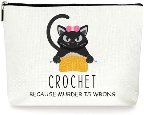 Crochet Bags Cute Cat Makeup Bag (093)