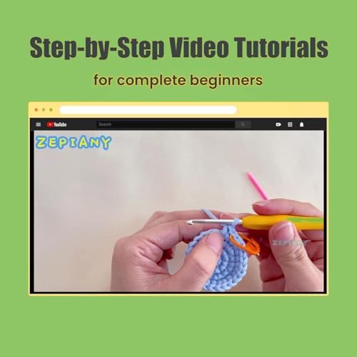 Zepiany Crochet Kit for Beginners, Crochet Kit for Adults Easy Arts Crochet Animals Crafts, Knitting Kit Crochet Kits Women Men with Step-by-Step Video Guides Crochet Gifts, Penguin Bee Bunny
