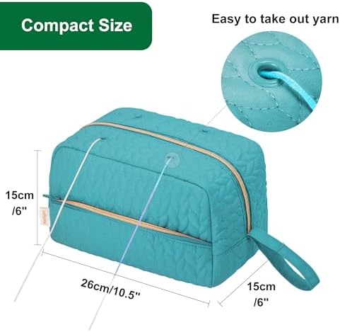 KarSyon Crochet Bag for Yarn Storage Knitting Crochet Supplies Accessories