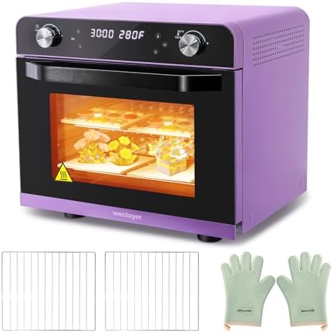 36L Polymer Clay Oven with Fast Preheat,Precise Temperature and Time,38QT/36L 120V 1800W Large Capacity Electric Oven for bake Clay,Polymer Clay Tools,Includes Wire Rack and Thickened Gloves