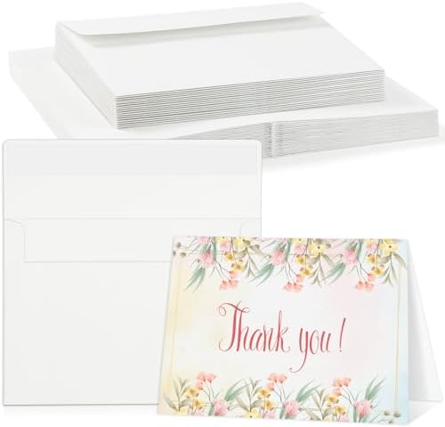 20 Sets Watercolor Cards with Envelopes, 4x6 Folded, 140Lb Cold Press