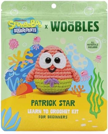 The Woobles Spongebob Crochet Kit for Beginners (Patrick Star)