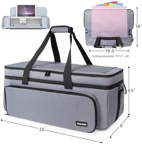 Double Layer Carrying Case for Cricut Maker 4/3, Explore Air 2/3/4 Die Cut