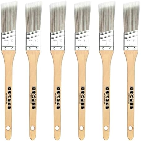 King Origin 6 PCS Paint Brushes, 1 Inch Angled Paint Brush