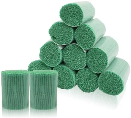 AKZYTUE 12 Rolls Latch Hook Yarn, Precut Rug Yarn for Latch Hook Kits, Crochet Yarn Bundles for Latch Hook Rug Making, DIY Tapestry Crafts for Adults & Beginners,Christmas Green
