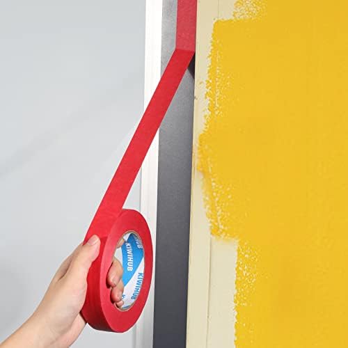 Red Painters Tape,1 inch x 60 Yards