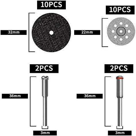 Cutting Discs for Dremel Rotary Tool, 3 Different Saw Blades to Meet Your Different Needs, Cutting Wheel Set Can Cutting Wood/Metal/Plastic/Glass/Stone and Make DIY Craft