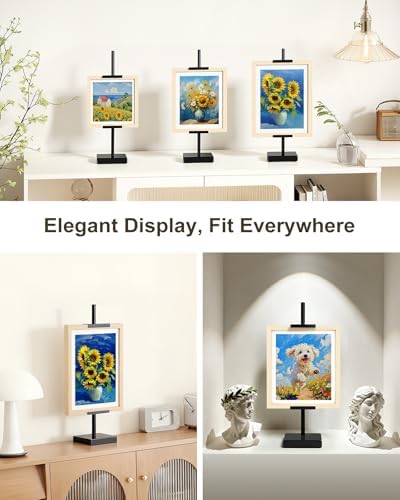 Adjustable Tabletop Easel Stand, Black 17" H Easels for Display