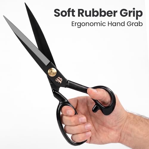 10" High Carbon Steel Fabric Scissors, Ergonomic