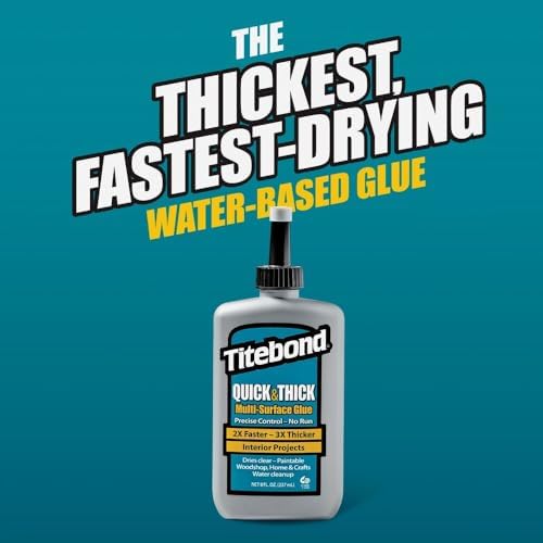 Titebond 2403 8OZ Quick & Thick Glue, 8 oz, Clear