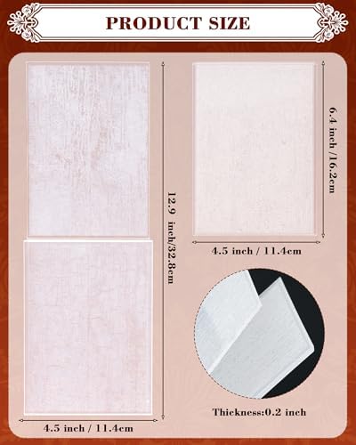 FIVEIZERO 3D Wood Grain Embossing Folder for Card Making, 6.4'' x 4.5'' Deep Relief Embossing Template, Realistic Wooden Texture for Card Making, Scrapbook, Photo Album & DIY Crafts