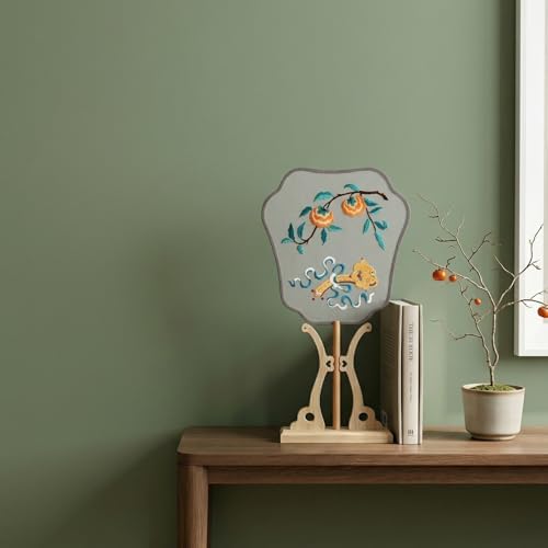 QIZUOLIFE Chinese Embroidery Fan Kit for Beginners