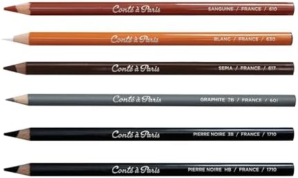 Conté à Paris 6-Count Sketching Pencils Set
