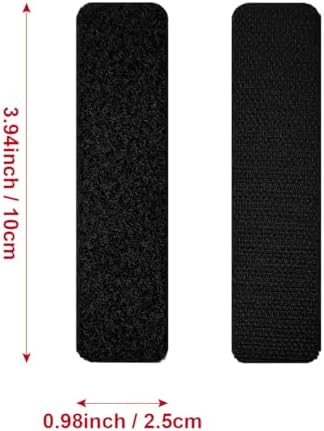 1x4 inch Hook and Loop Strips with Adhesive, Nylon Heavy Duty Hook and Loop Tape, Excellent Grip, Non-Adhesive, Interlocking Tape,for Sewing, Crafting,DIY,Wall Adhesive Strips - 18 Sets