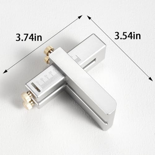 SiiRo Leather Strap Cutter, Aluminium Alloy Leather Strip Cutting Machine, Adjustable Manual Leather Belt Cutter Tool for DIY Leathercraft
