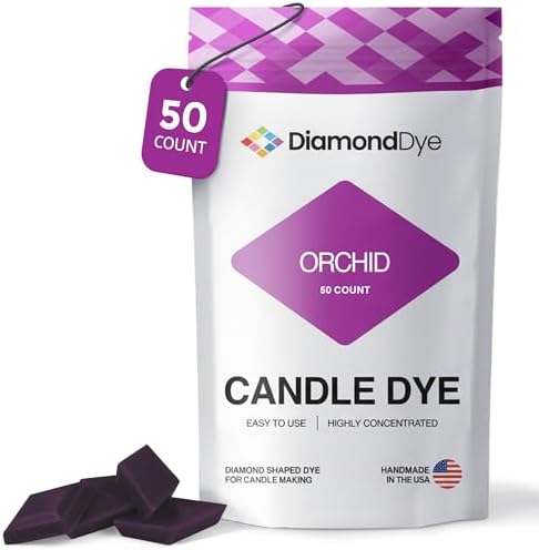 Orchid Candle Dye Chips, Soy & Paraffin Candle Making, 50 Pack