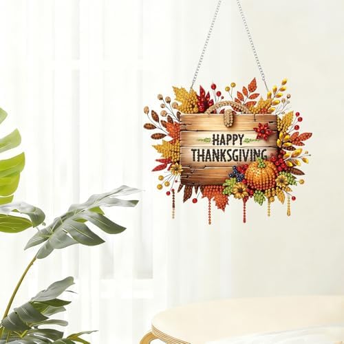 Fall Diamond Art Kits for Adults Thanksgiving Pumpkins