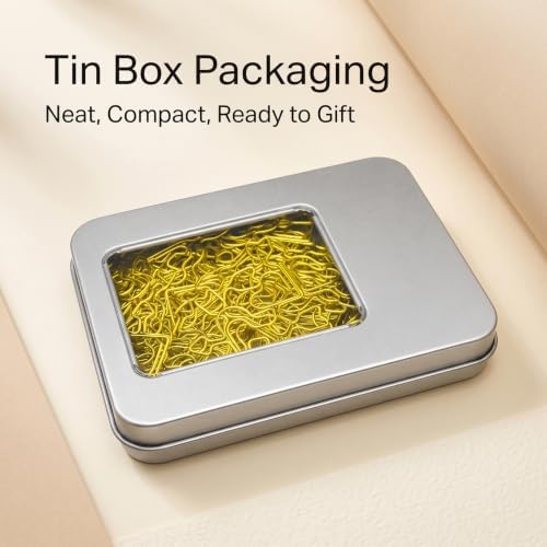 Gold Heart Arrow Paper Clips 100 Pcs, Wedding Invitation Clips