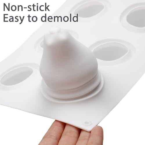 3D Pear-shaped Silicone Molds for Mousse, Cake, Pastry, Chocolate
