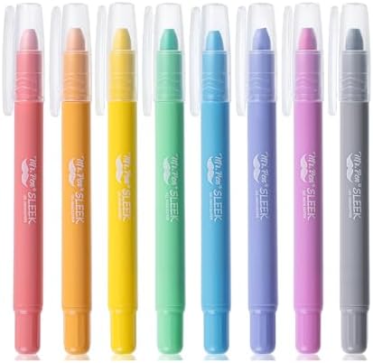 Mr. Pen- No Bleed Gel Highlighters, Friendly Colors, 8 Pack