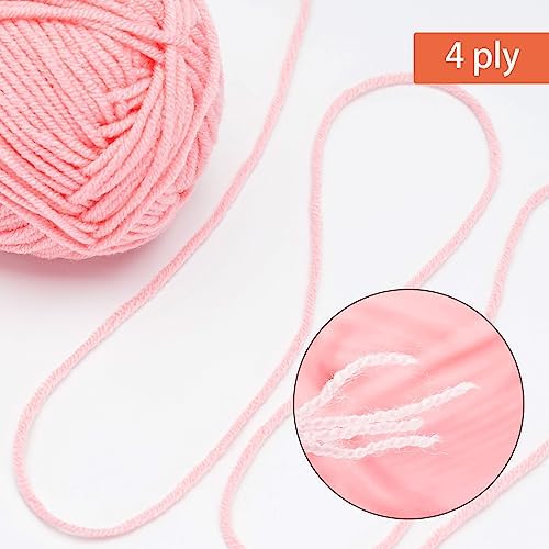 NICEEC 300g Soft Assorted Colors Yarn 100% Acrylic 870yds -Series 13