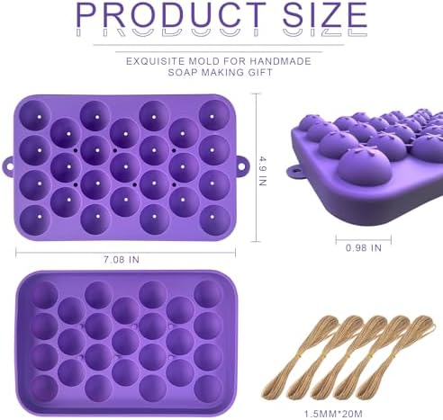 Grape Shaped Silicone Soap Mold DIY Making Kit