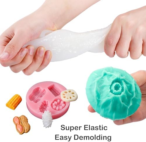 BBDINO Super Elastic Silicone Mold Making Kit 8A Clear 1 Gallon 8.8 lbs
