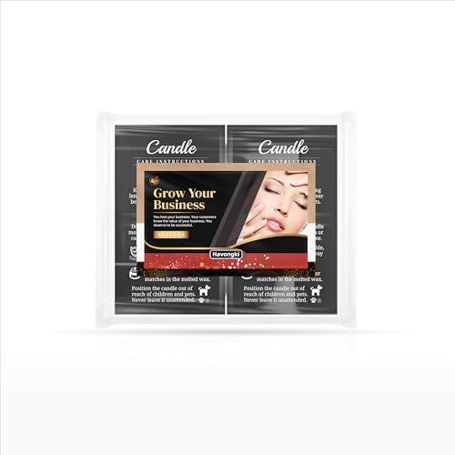 200 pack - Premium Handmade Candle Care Instruction Cards Black 2x3.5 in, Small Business | Soy Bees Wax Melt, Candle Makers, Making Supplies Kit Set, Containers, Jars, Pot, Package