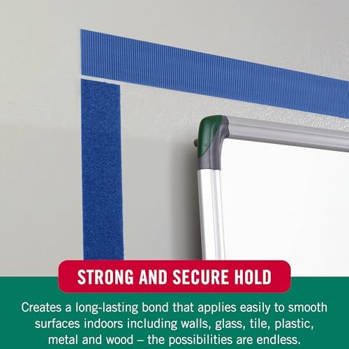 VELCRO Brand Colors | Blue Sticky Back Tape | 10ft Roll with Adhesive, Cut Strips to Length | Mount Classroom Décor, Create Seasonal Craft Projects | Organize Home or Office