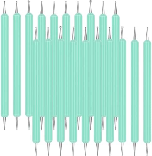 Ashmacdo 20 Pcs Dotting Tools for Painting,Ball Embossing Tool Tracing Stylus for Transfer Paper Drawing Nail Art